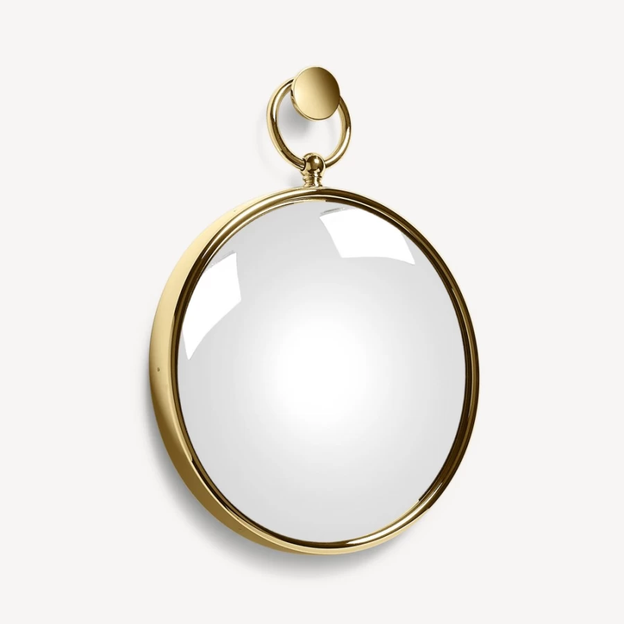 Fornasetti Brass Magic Convex Mirror With Ring - Decorative Wall Art