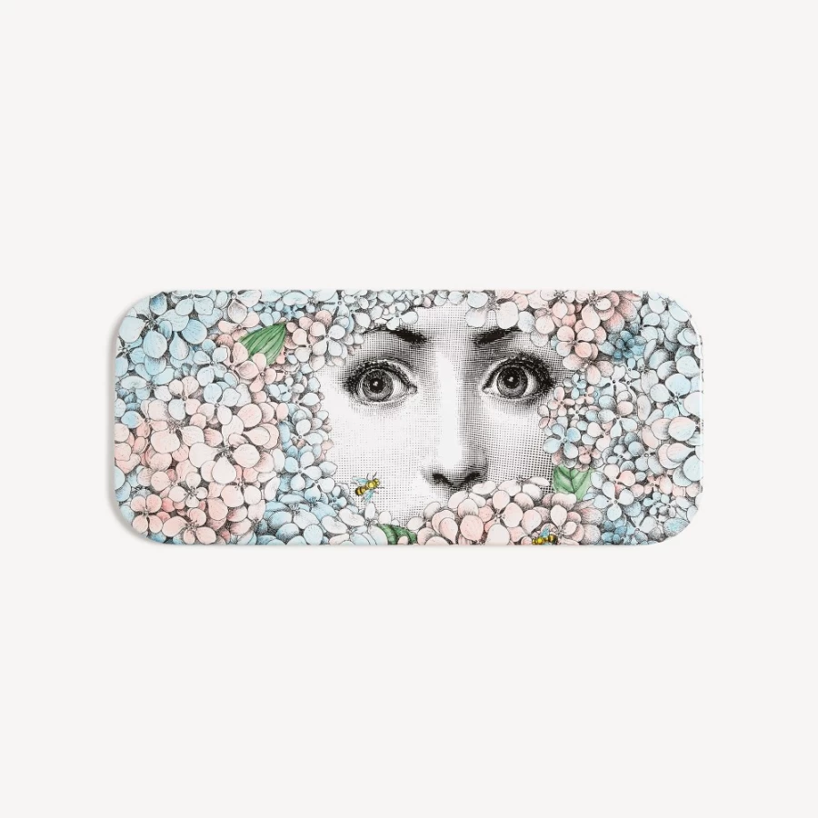Fornasetti Multicolour Ortensia Decorative Tray - Hand-Painted Italian Design