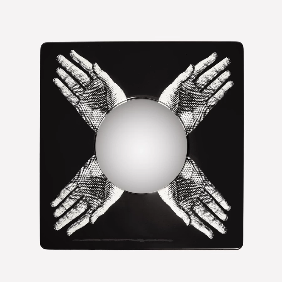 Fornasetti White and Black Magic Table Mani Decorative Tray