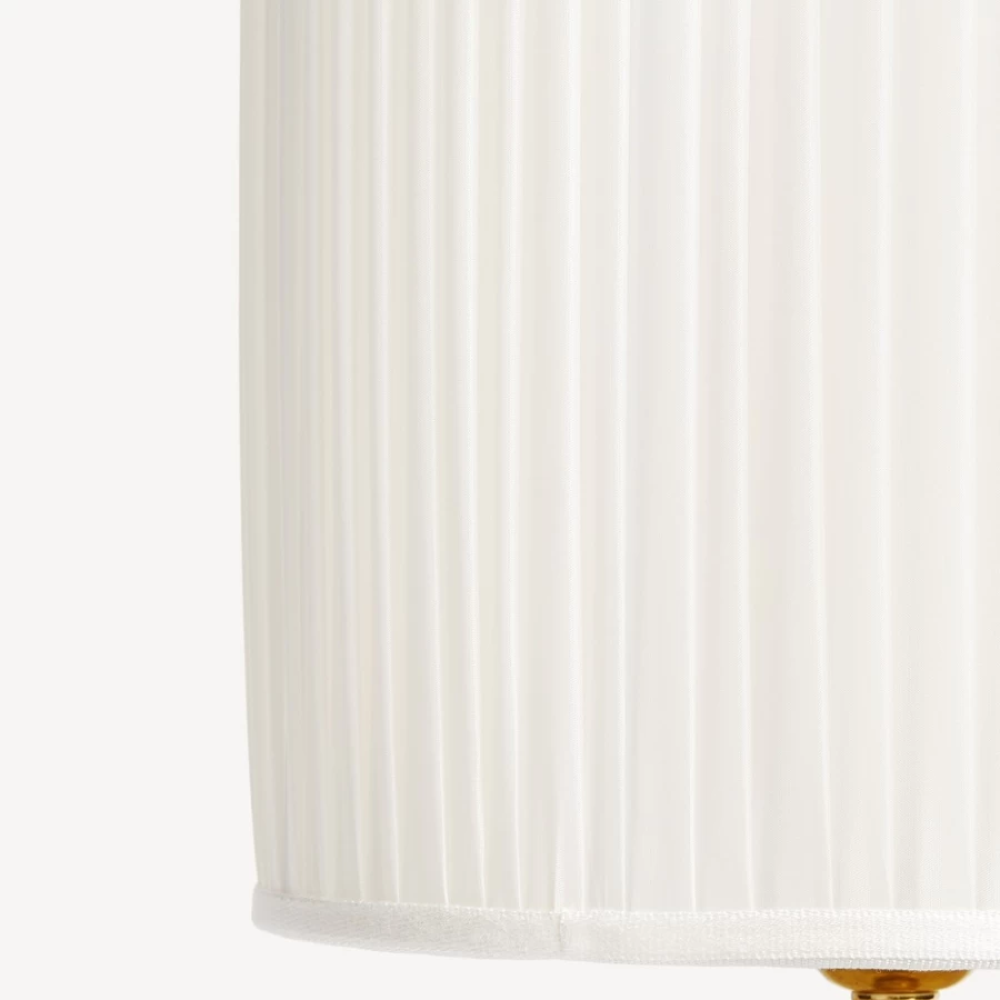 Fornasetti White Cylindrical Pleated Lampshade - Elegant Designer Lighting
