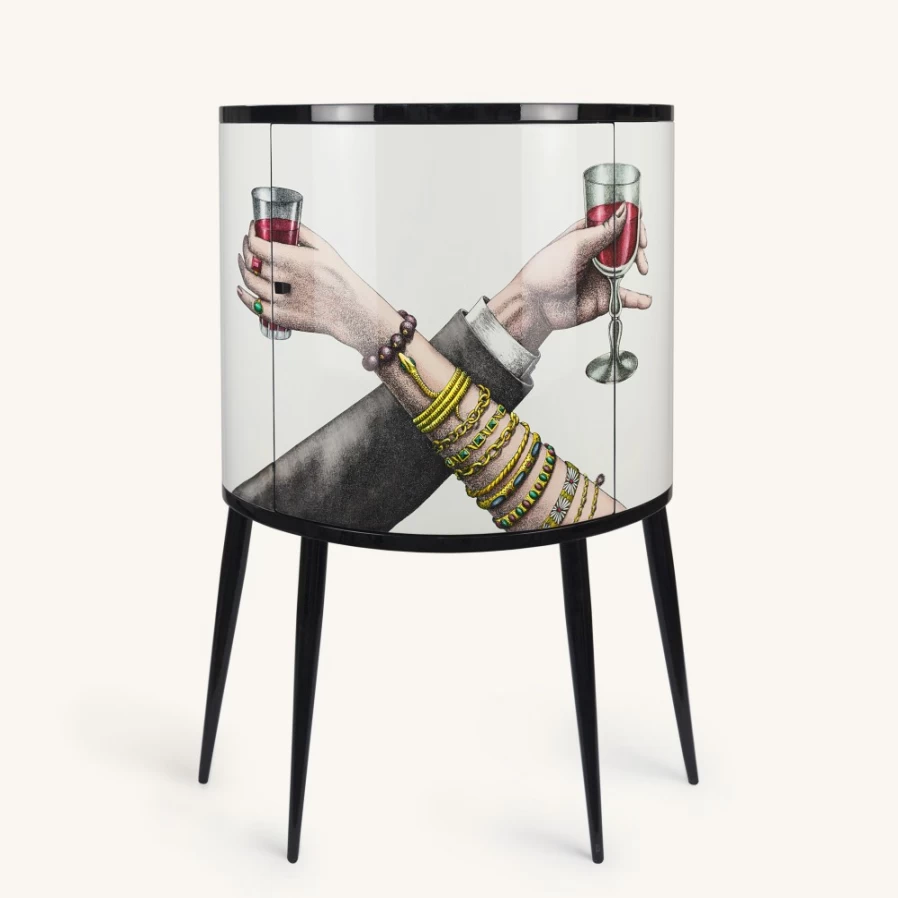 Fornasetti Multicolour Console Brindisi - Unique Designer Entryway Table