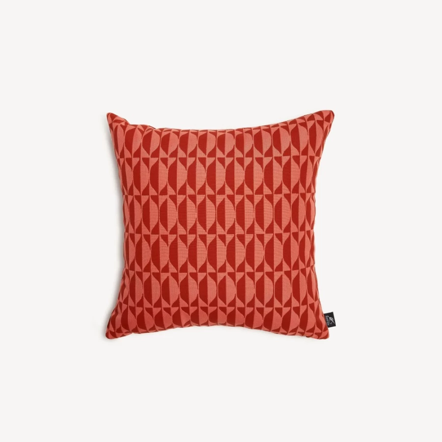 Fornasetti Pink/Mattone Outdoor Cushion Losanghe - Luxury Garden Decor