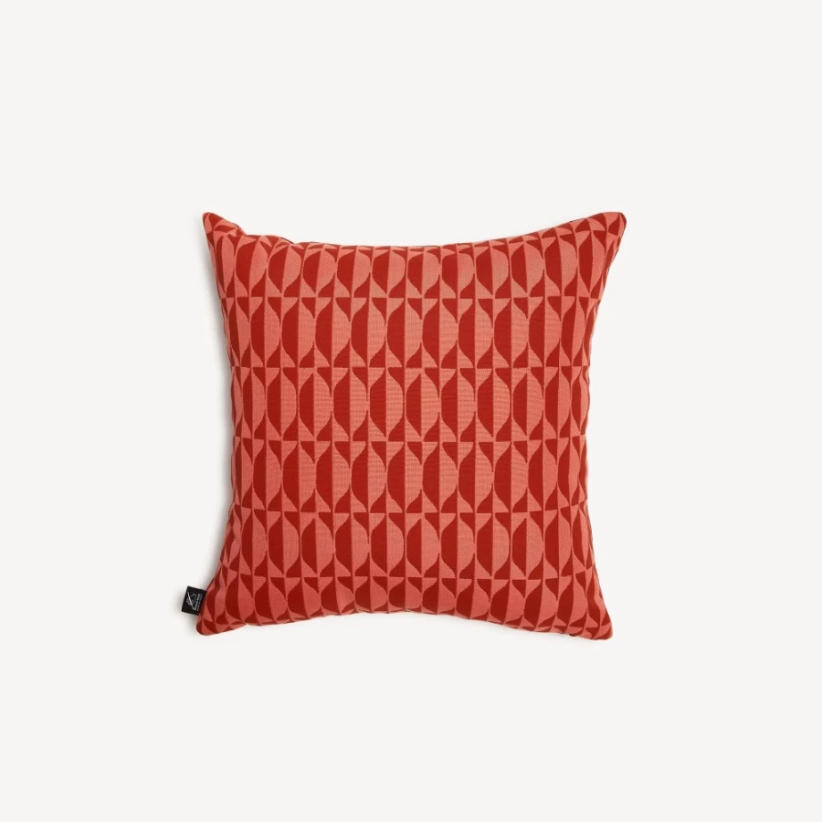 Fornasetti Pink/Mattone Outdoor Cushion Losanghe - Luxury Garden Decor