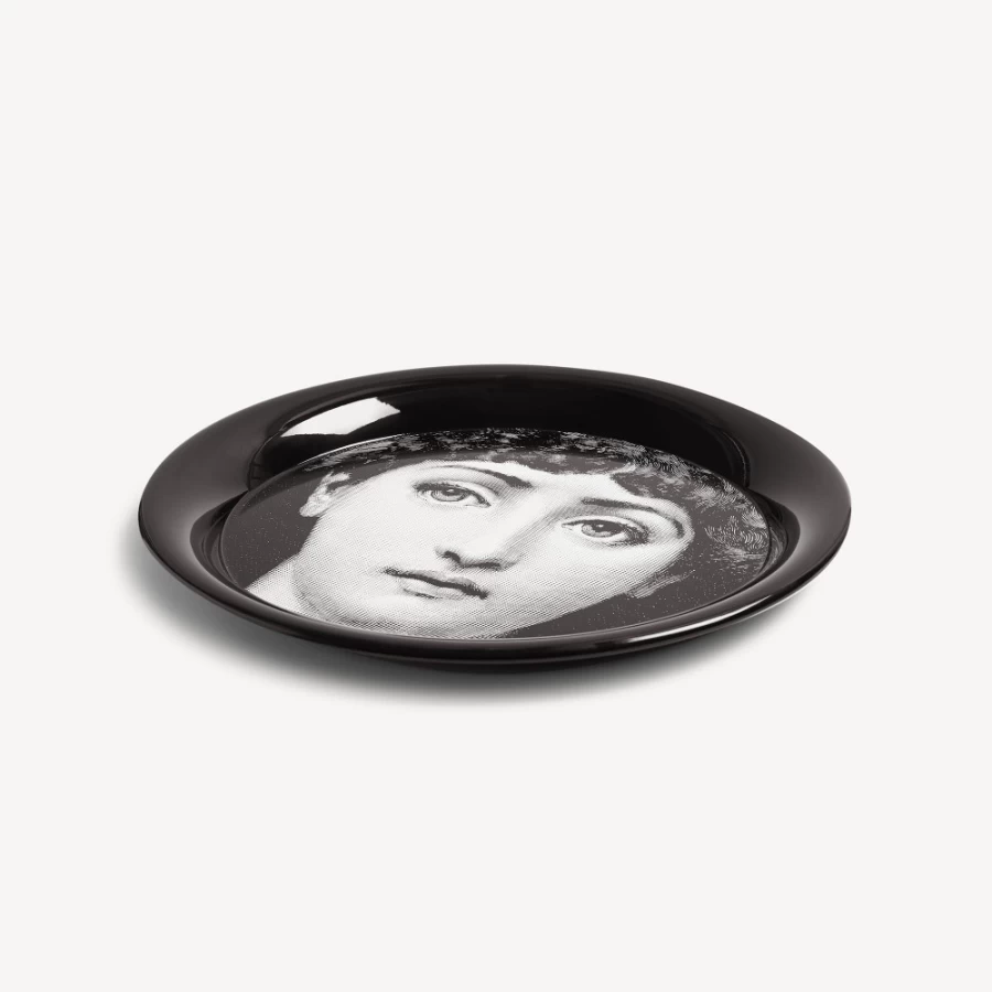 Fornasetti Tema E Variazioni N.1 Decorative Tray in White and Black