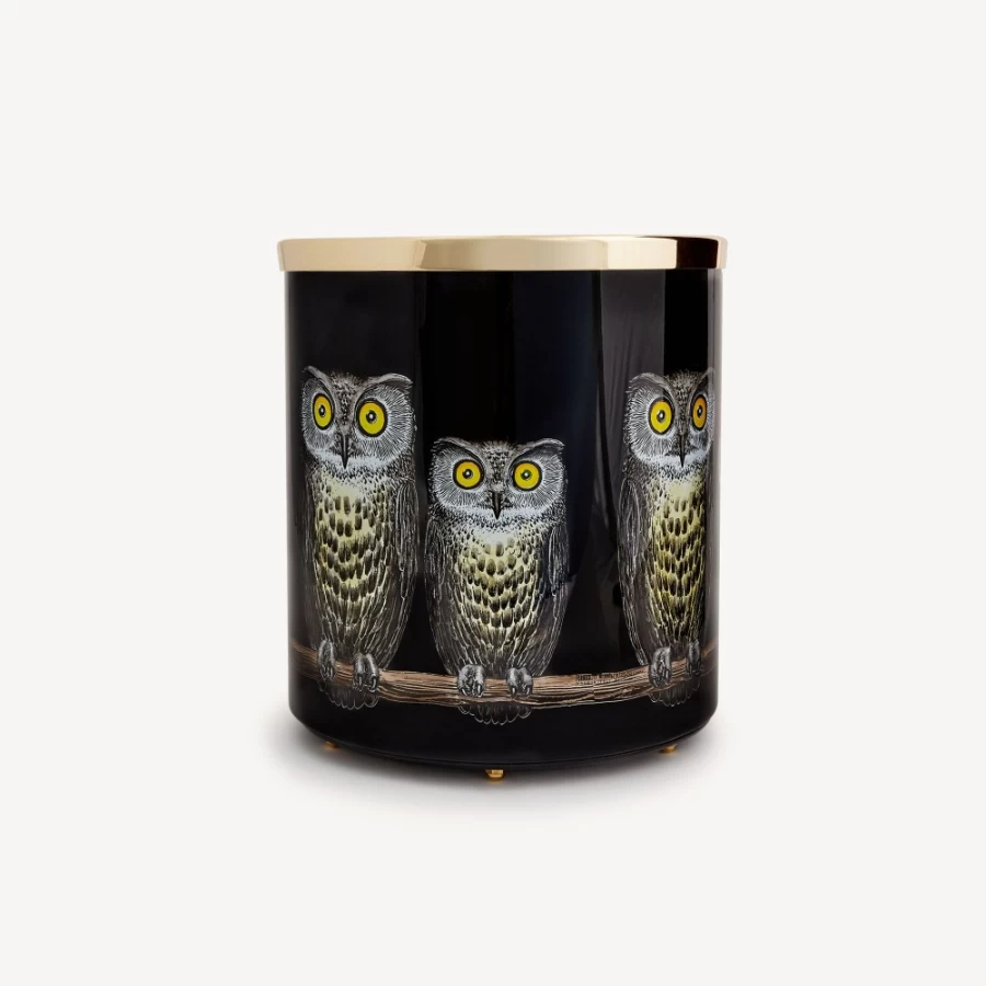 Fornasetti Multicolour Paper Basket Civette Decorative Collectible
