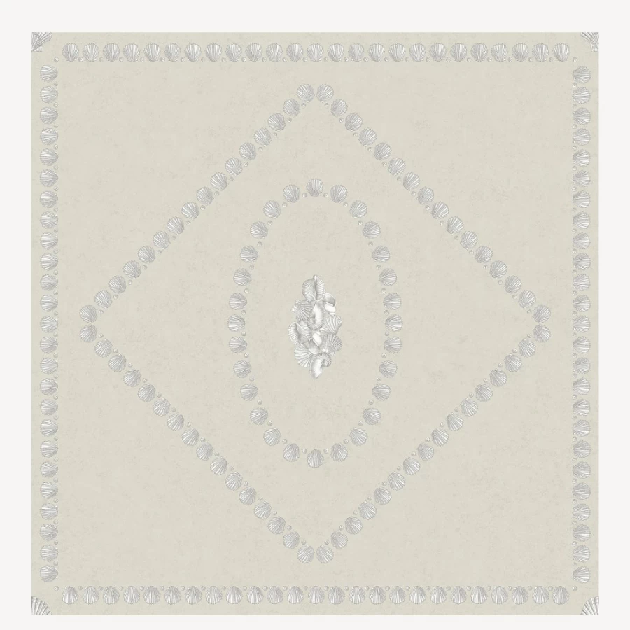 Fornasetti Pearl On Parchment Conchiglie Wallpaper