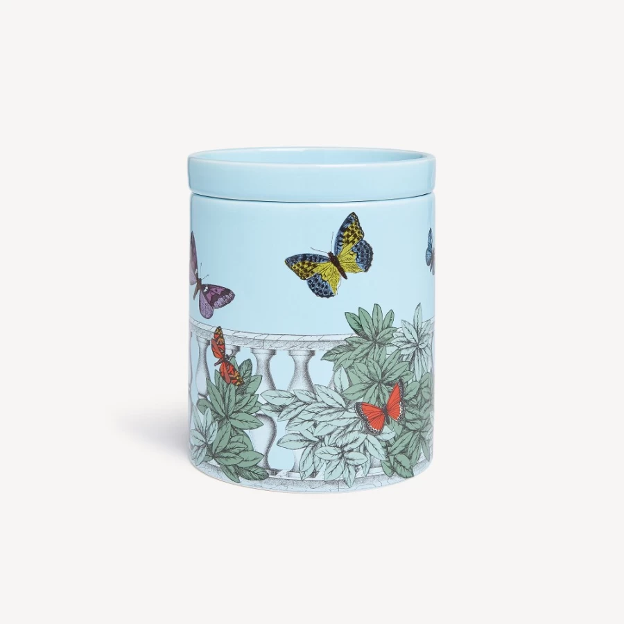 Fornasetti Multicolour Large Scented Candle - Decor Farfalle E Balaustra - Giardino Segreto Fragrance