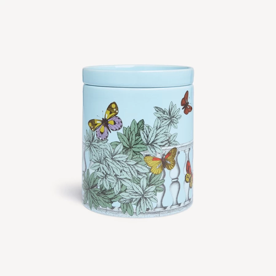 Fornasetti Multicolour Large Scented Candle - Decor Farfalle E Balaustra - Giardino Segreto Fragrance