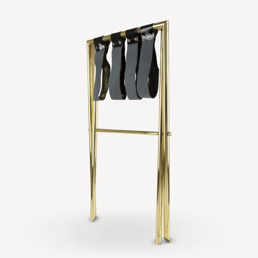 Fornasetti Brass Tray Holder - Elegant Decorative Shelf for Display and Storage