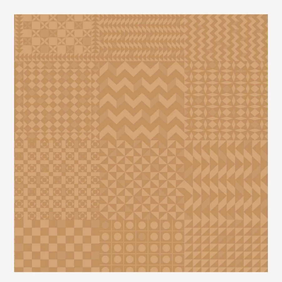 "Fornasetti Gold Geometric Wallpaper – Premium Luxury Design"