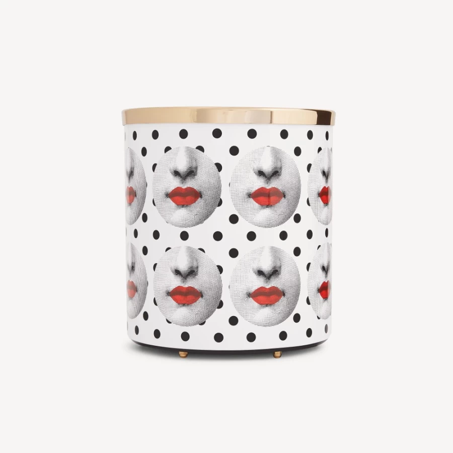 Fornasetti White Black Red Paper Basket Comme Des Garçons Inspired Collectible