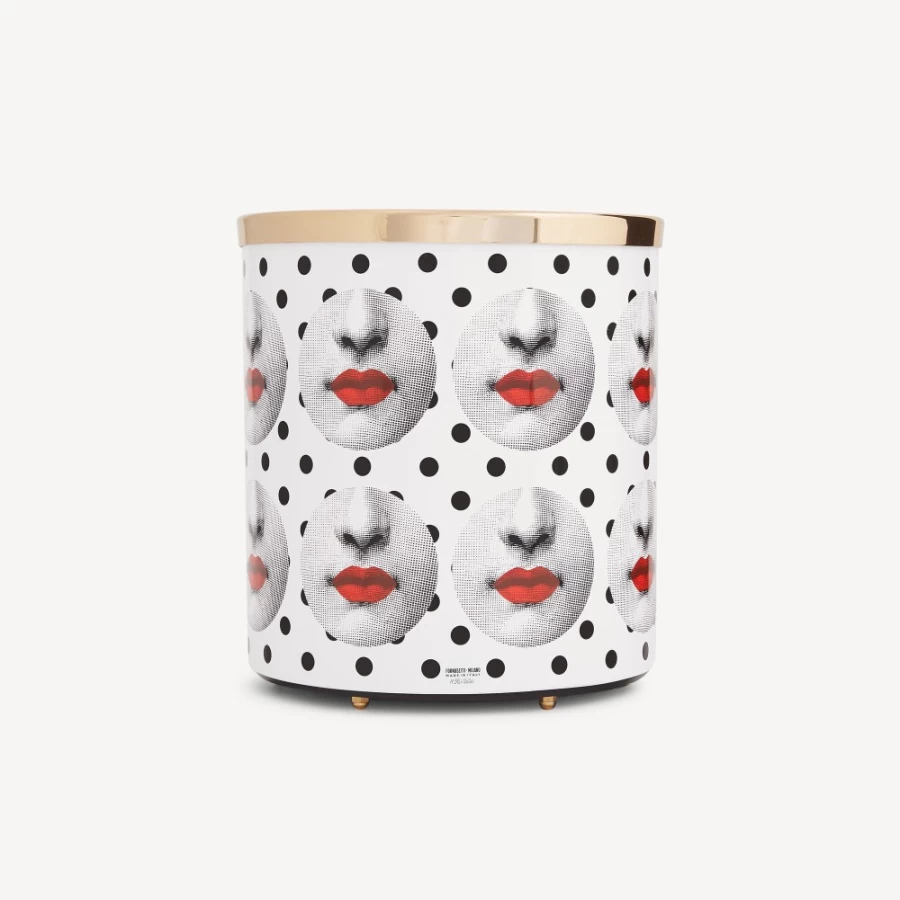 Fornasetti White Black Red Paper Basket Comme Des Garçons Inspired Collectible