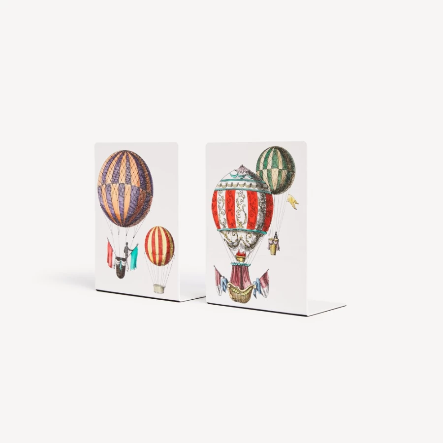 Fornasetti Multicolour Bookends Palloni - Decorative Designer Bookends