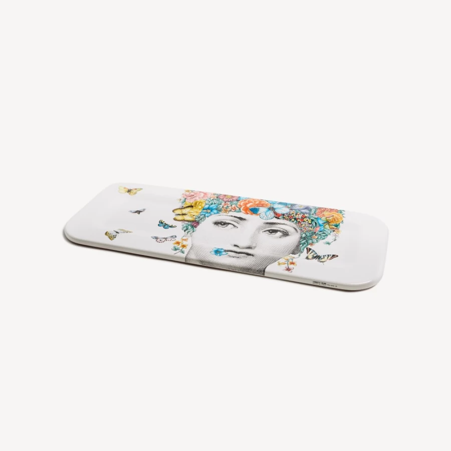 Fornasetti Multicolour Fior Di Lina Decorative Tray