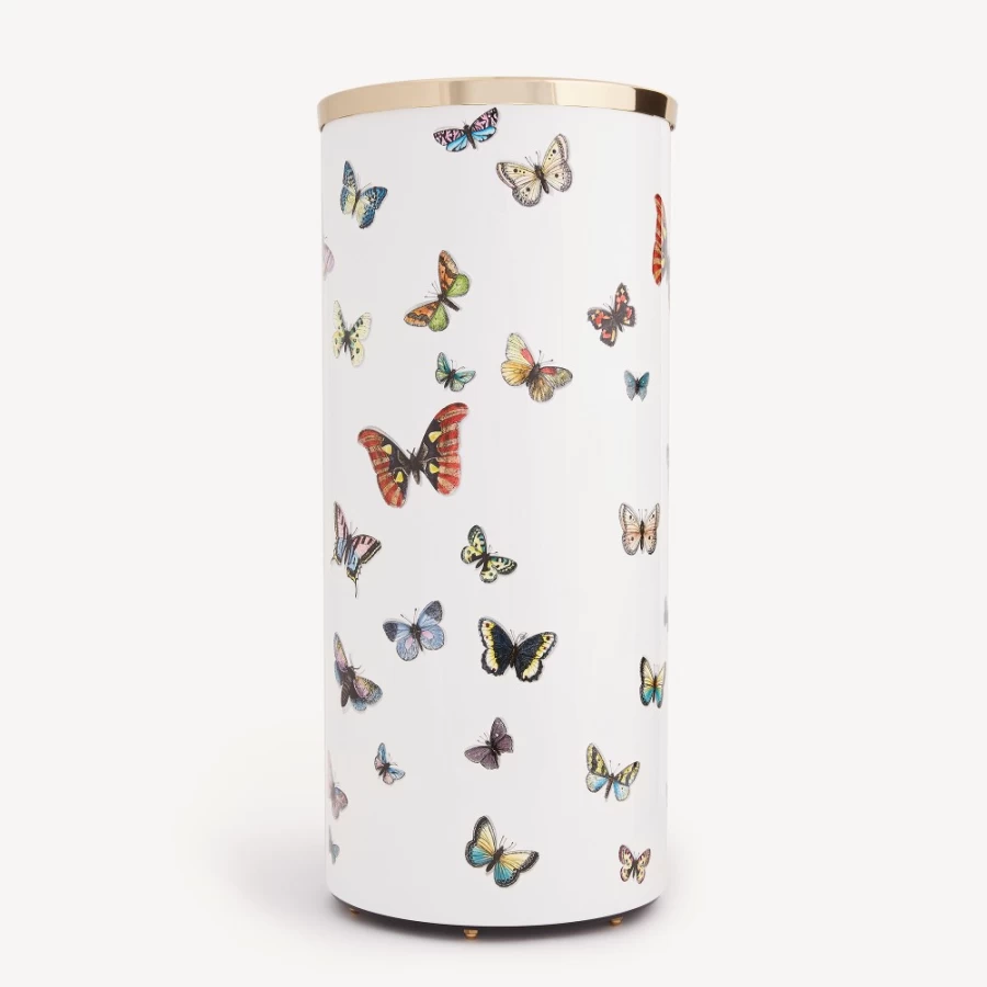 Fornasetti Multicolour Farfalle Umbrella Stand - Decorative Designer Holder