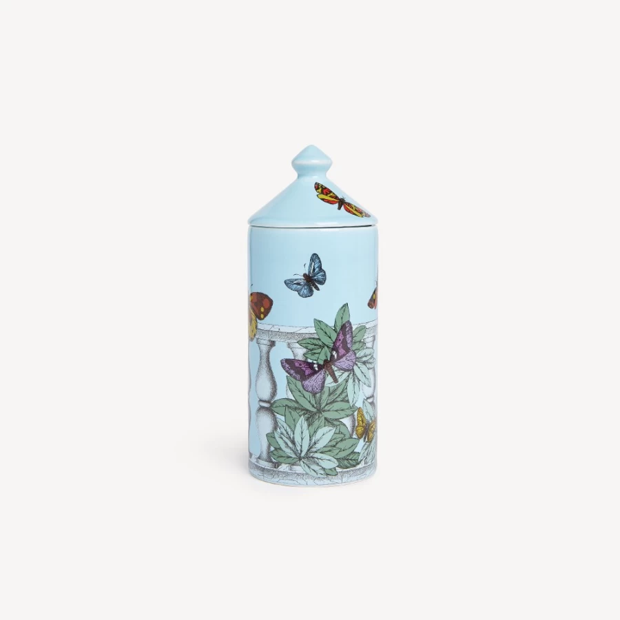 Fornasetti Talvolta Room Spray in Giardino Segreto Fragrance - Multicolour Farfalle E Balaustra Decor