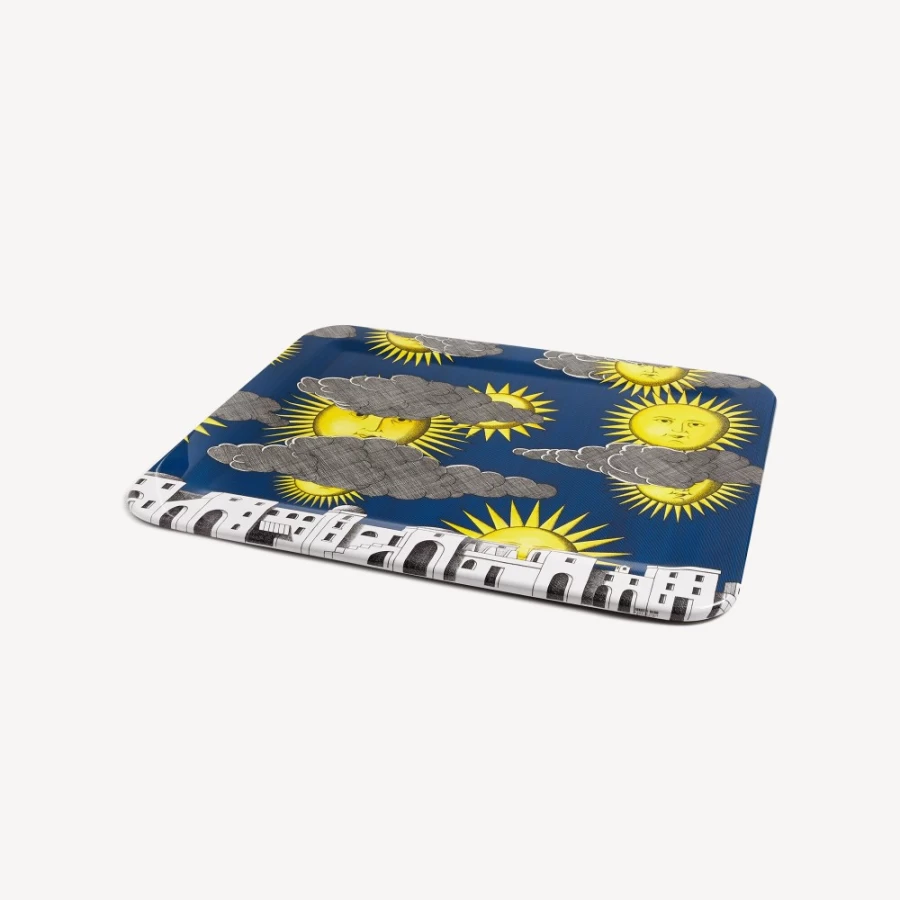 Fornasetti Tray Sole Di Capri Multicolour Decorative Collectible Tray