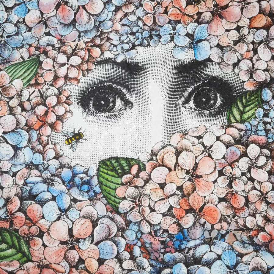 Fornasetti Multicolour Ortensia Scarf - Stylish Designer Fashion Accessory