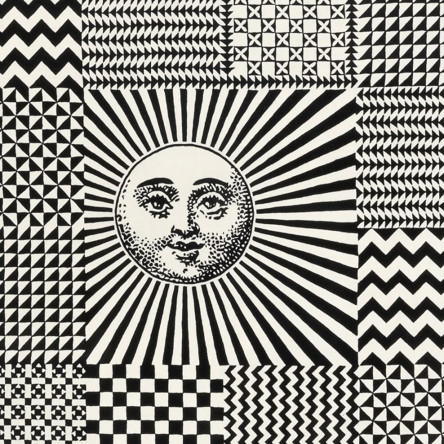 Fornasetti White and Black Rug Optical Illusion Design Luxury Home Decor