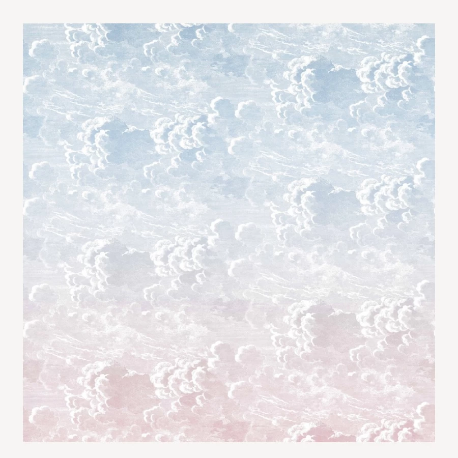 Fornasetti Dusk Pink Nuvole Al Tramonto Wallpaper - Premium Italian Design