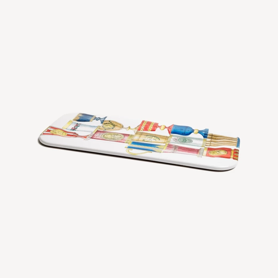 Fornasetti Multicolour Bohemian Glass Tray - Decorative Bicchieri Serving Tray