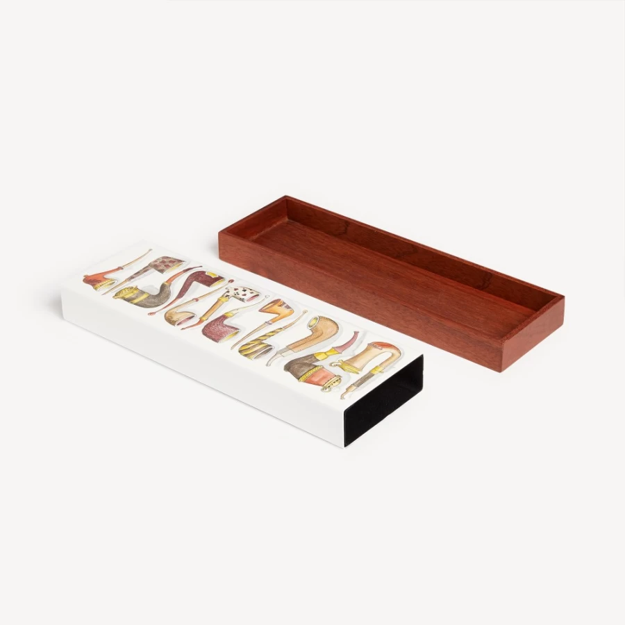 Fornasetti Multicolour Box Piccole Pipe Decorative Collectible