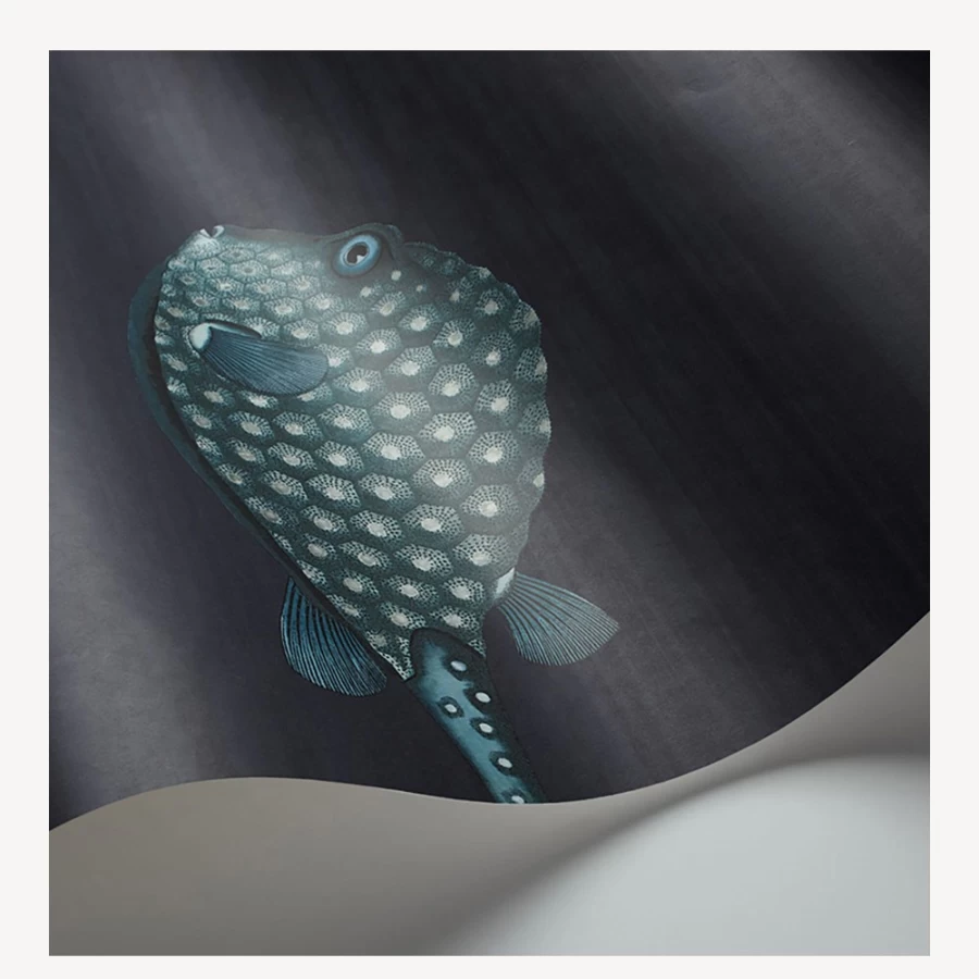 Fornasetti Acquario Ink Wallpaper - Premium Designer Wall Covering