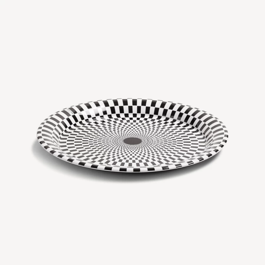 Fornasetti White and Black Egocentrismo Decorative Tray