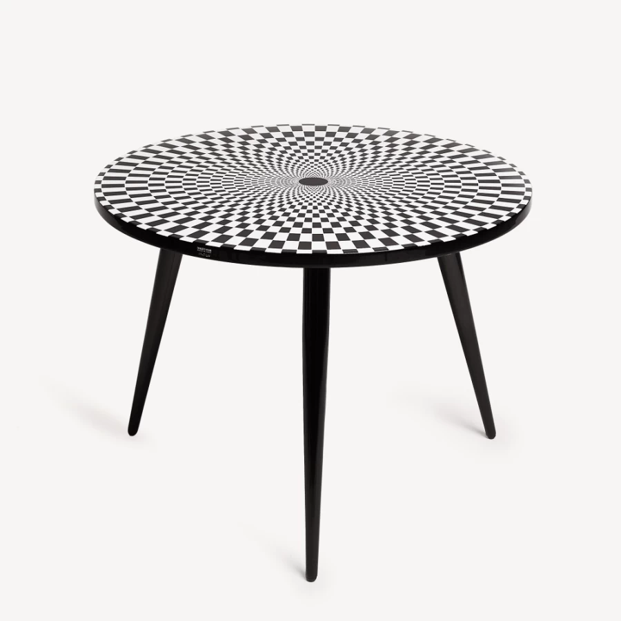 Fornasetti White and Black Table Top Egocentrismo Decorative Tray