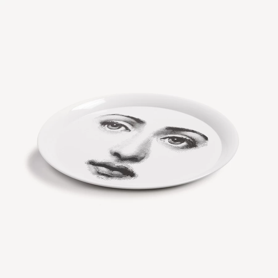 Fornasetti Tema E Variazioni No.6 Decorative Tray in White and Black