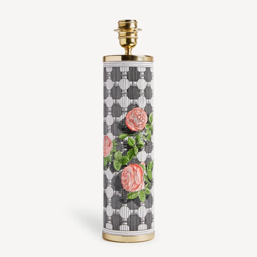Fornasetti Musciarabia Lamp with Rose Design in Multicolour