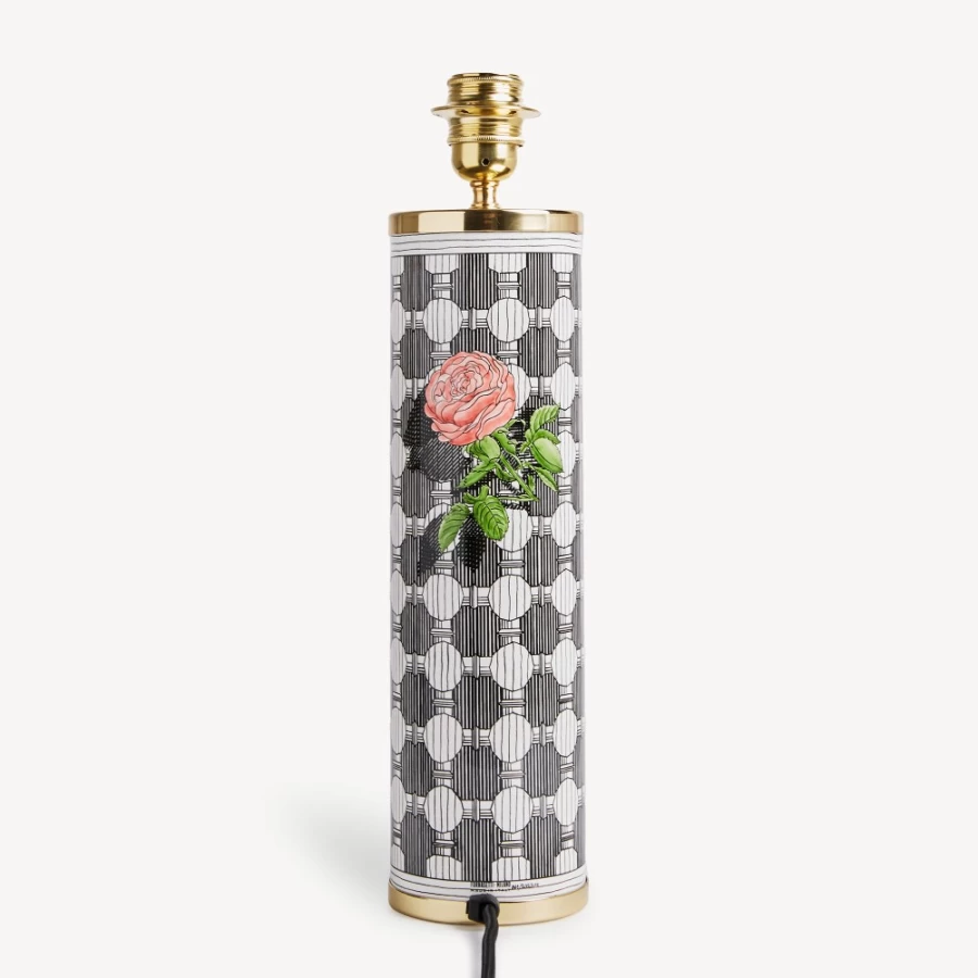 Fornasetti Musciarabia Lamp with Rose Design in Multicolour
