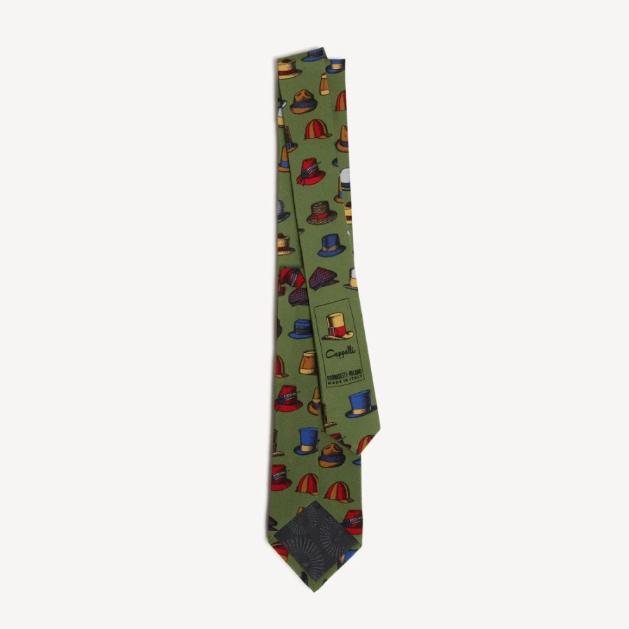 Fornasetti Multicolour Tie Cappelli - Stylish Designer Necktie for Men