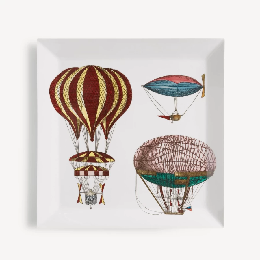 Fornasetti Multicolour Tray Palloni N.2 Decorative Collectible Tray