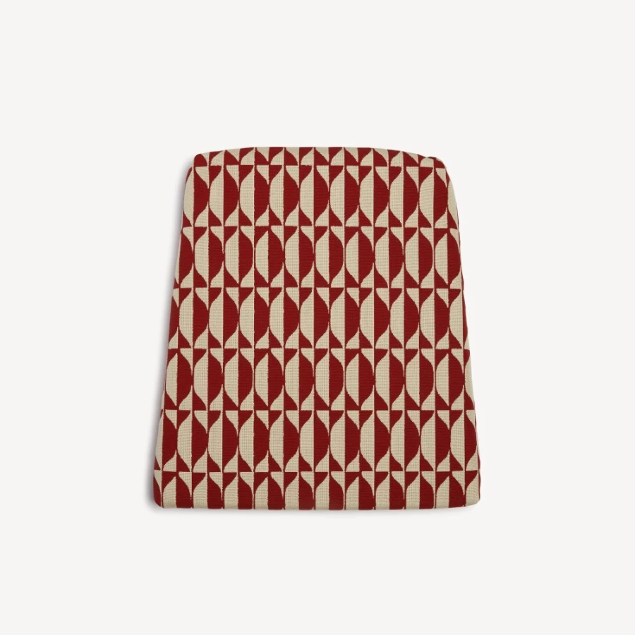 Fornasetti Pink and Mattone Outdoor Cushion for Chair - Losanghe Capitellum Design