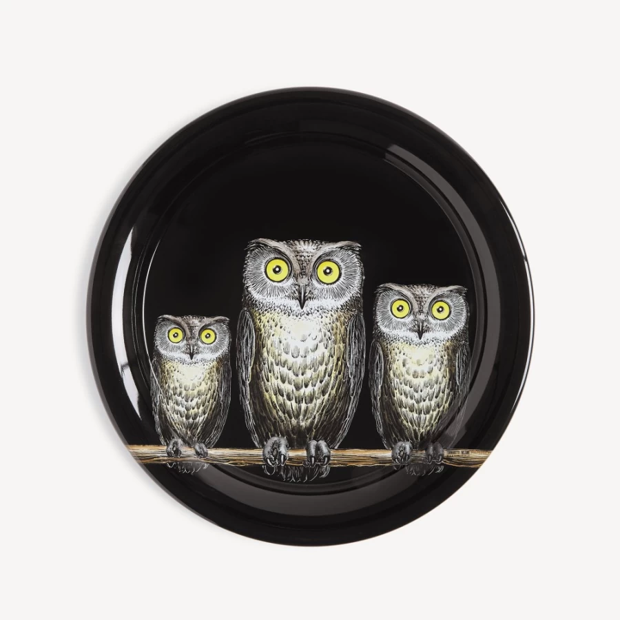 Fornasetti Multicolour Tray Civette Decorative Collectible Tray