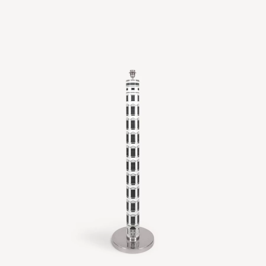 Fornasetti White and Black Architettura Floor Lamp - Modern Designer Lighting