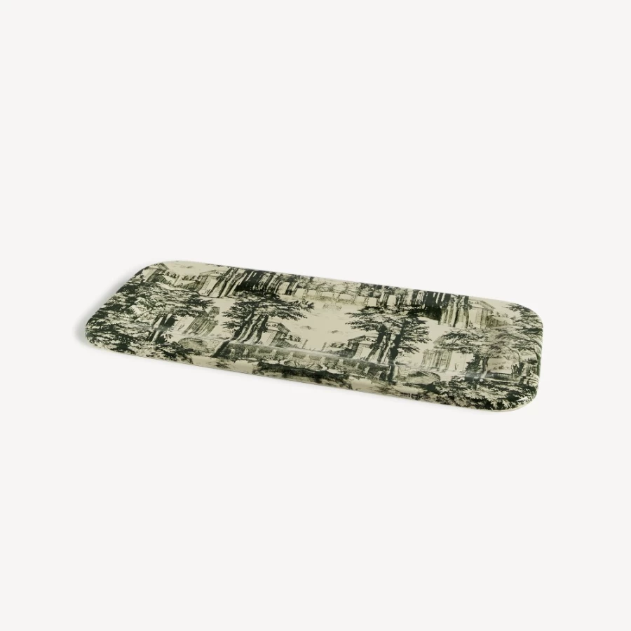 Fornasetti Green Ivory Giardino Settecentesco Decorative Tray