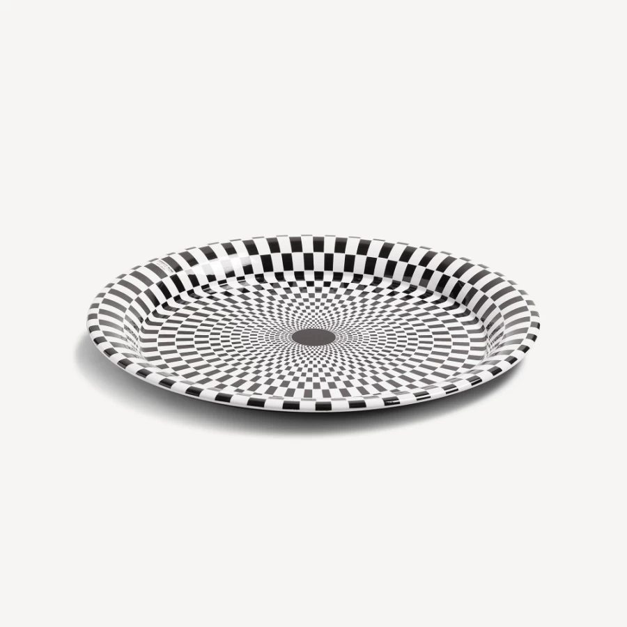 Fornasetti White and Black Egocentrismo Decorative Tray