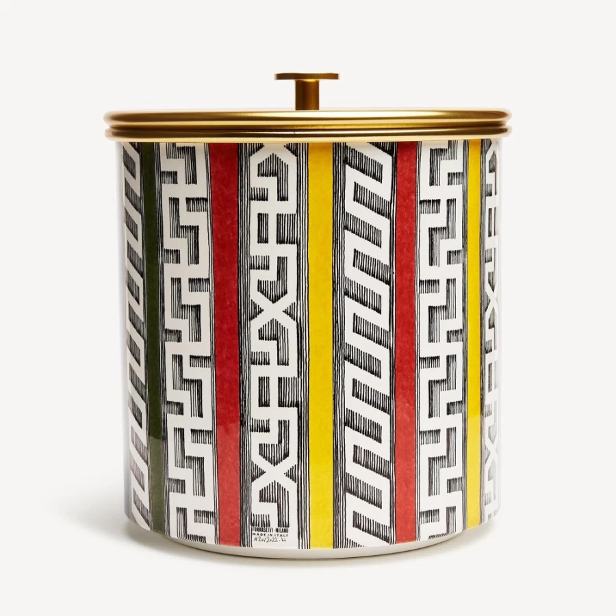 Fornasetti Multicolour Bordi Antichi Ice Bucket - Decorative Designer Cooler