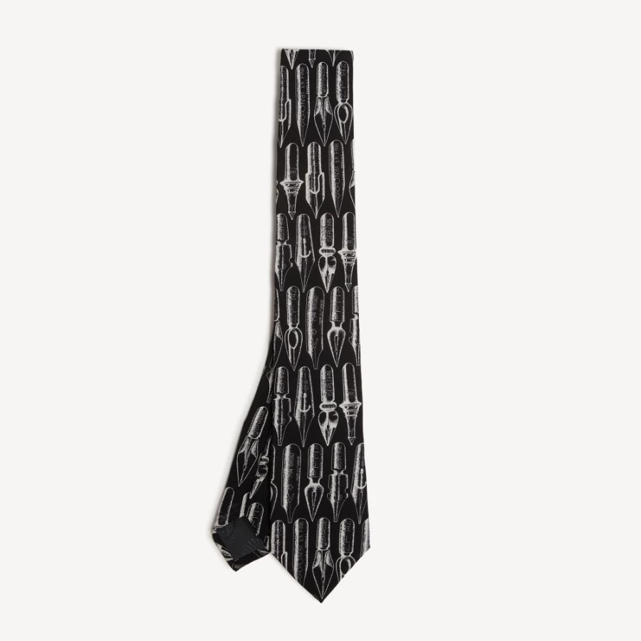 Fornasetti Tie Pennini Multicolour Silk Tie - Luxury Designer Men's Accessory