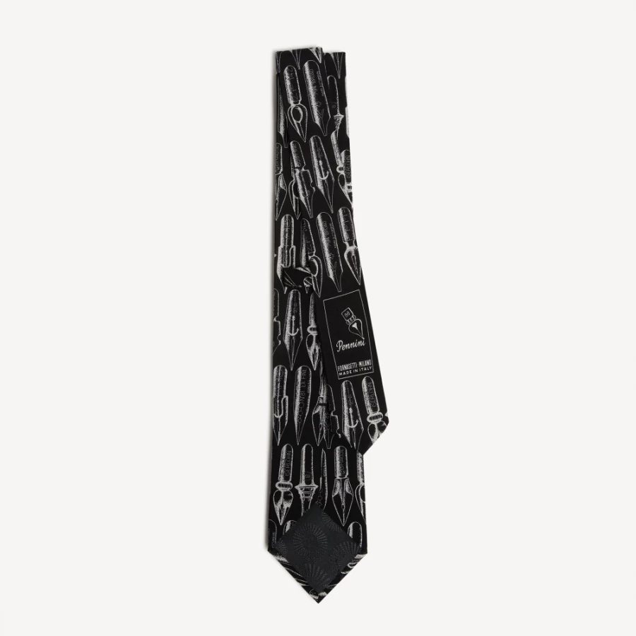 Fornasetti Tie Pennini Multicolour Silk Tie - Luxury Designer Men's Accessory