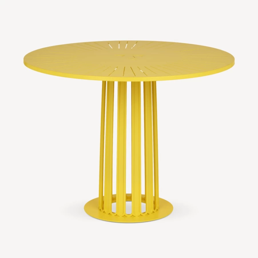 Fornasetti Yellow Outdoor Table Ara Solis – Designer Garden Furniture