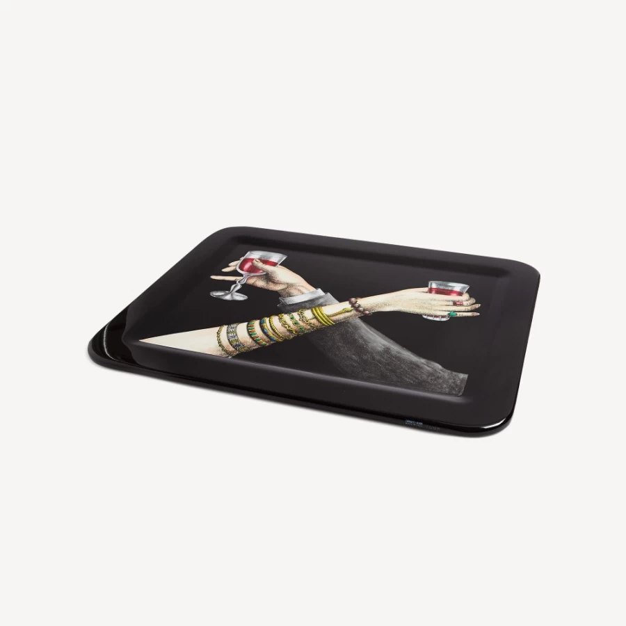 Fornasetti Multicolour Tray Brindisi - Decorative Collectible Design Piece