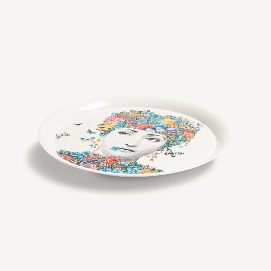 Fornasetti Multicolour Fior Di Lina Decorative Tray