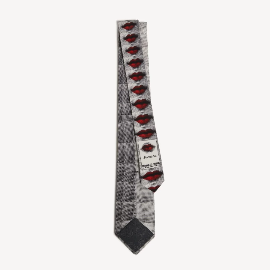 Fornasetti Multicolour Tie Bocche - Stylish Designer Necktie