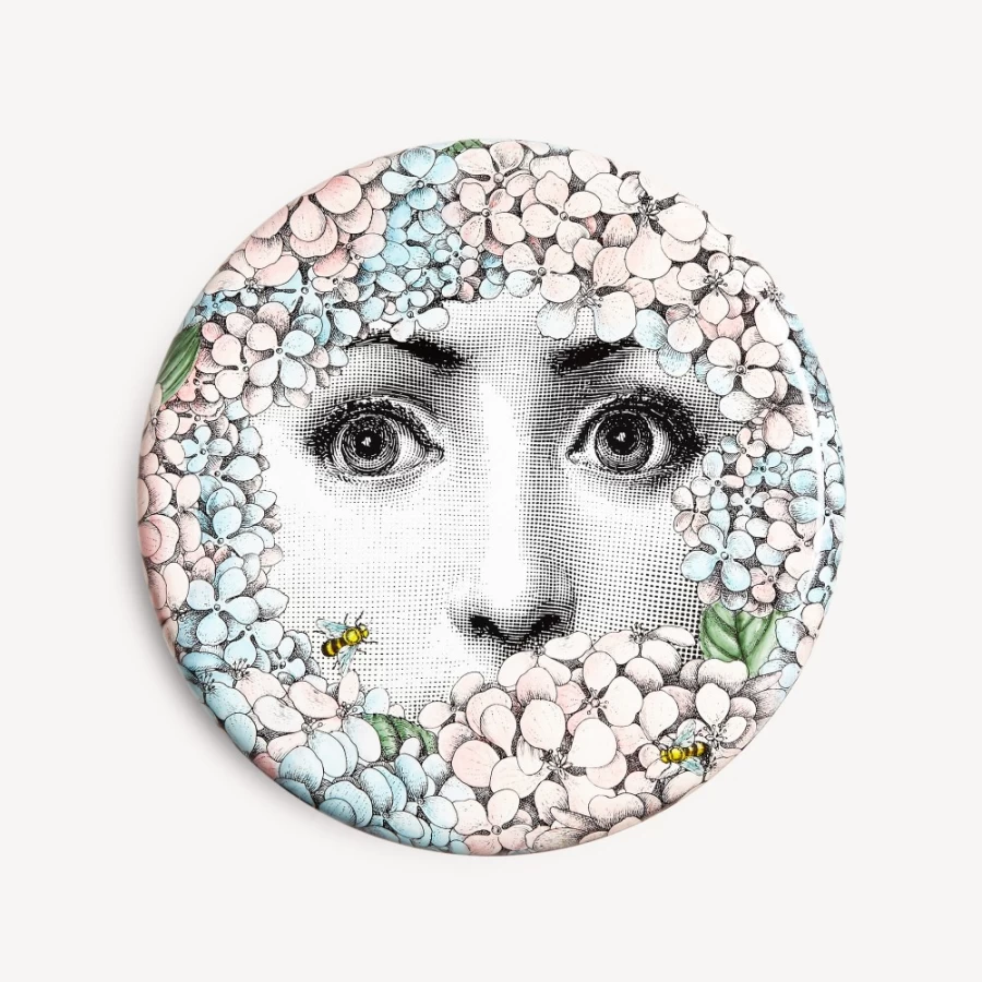 Fornasetti Ortensia Stool in Multicolour - Hand-Painted Designer Furniture