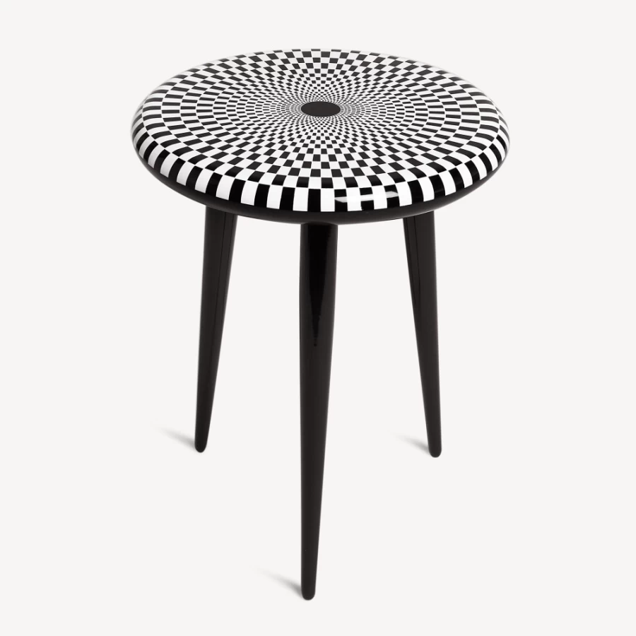 Fornasetti Ortensia Stool in Multicolour - Hand-Painted Designer Furniture