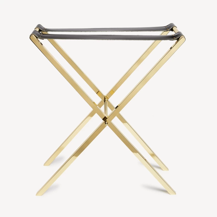Fornasetti Brass Tray Holder - Elegant Decorative Shelf for Display and Storage