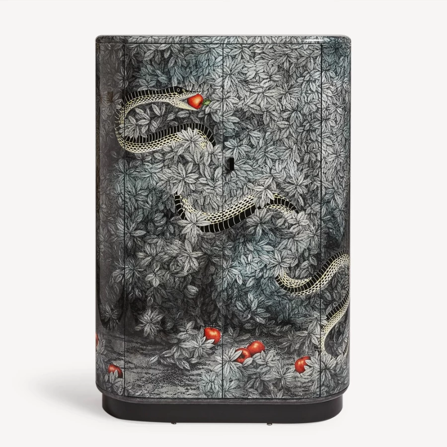 Fornasetti Curved Cabinet Peccato Originale Multicolour Collectible Design Piece